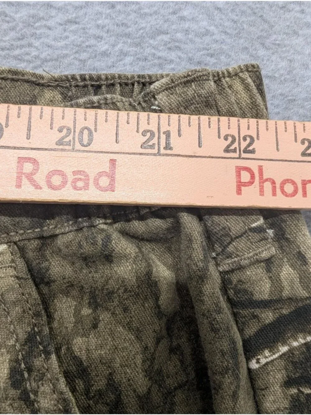 Mossy Oak Cargo Pants Mens 2XL 44-46 Brown Camo Elastic Waist Hunting Outdoor